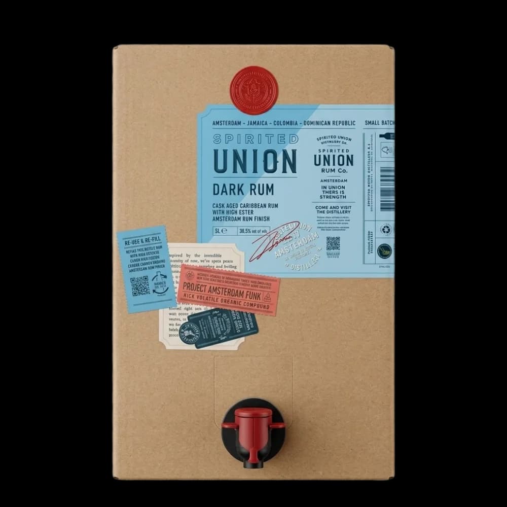 Spirited Union House Dark Rum 38.3% ABV 5L BIB
